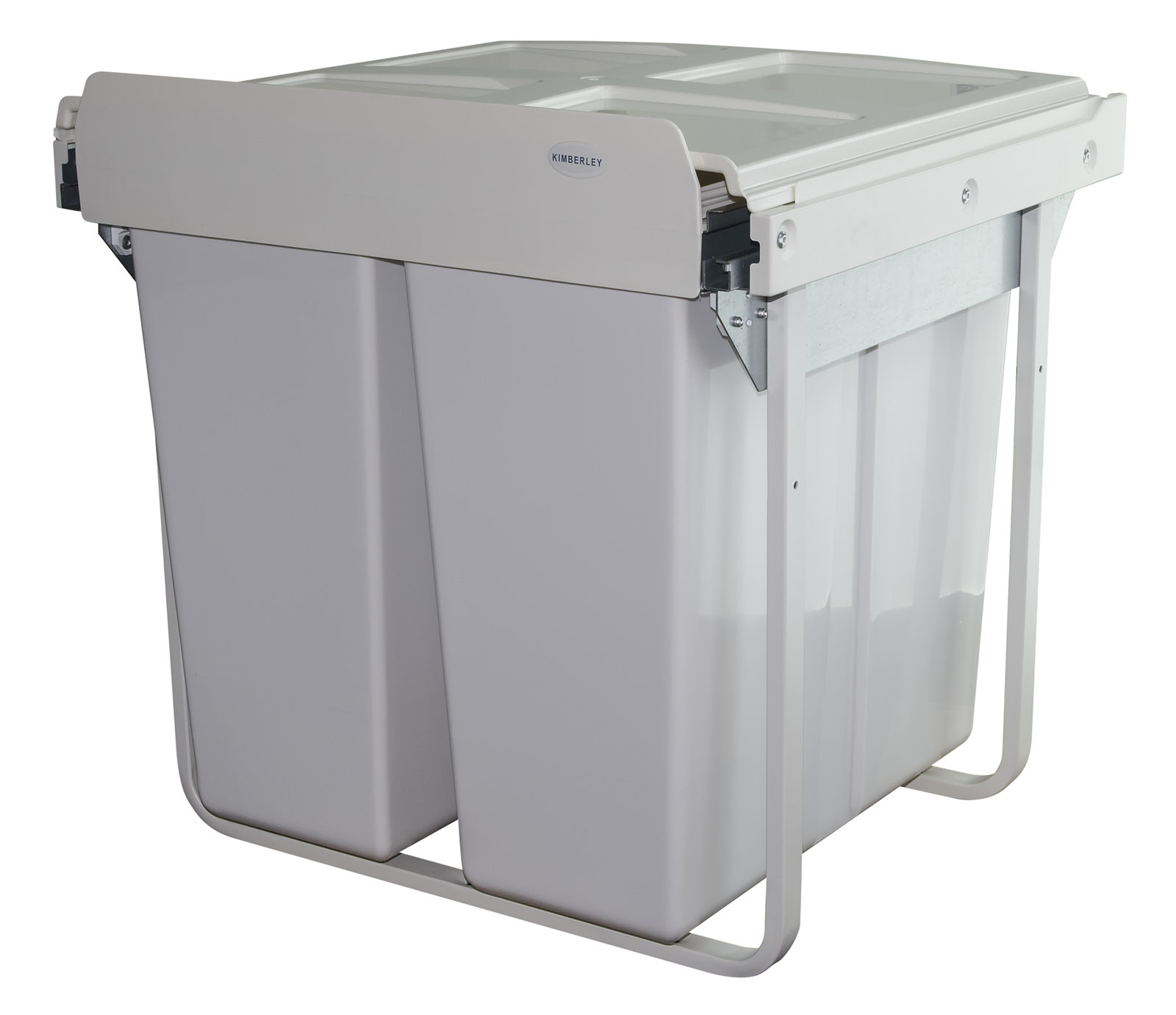 KRB40 68L Handle Pull Twin Slide Out Waste Bin Kimberley