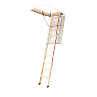 Fakro LWL Extra Timber Attic Ladder 2800 - 3050mm ceiling height range