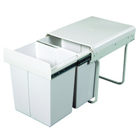 KRB31 - 40L Twin Slide Out Kitchen Waste Bin 
