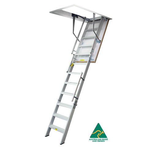 KASW108HCW Wide HC Ultimate Series Aluminium Attic LAdder