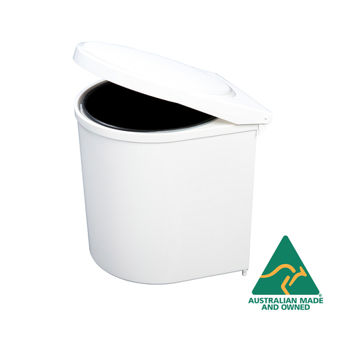 KRB02S - Factory Second 10L White Swing Out Concealed Waste Bin