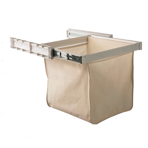 KLH600TF - Fabric Divided Slideout Laundry/Storage Hamper